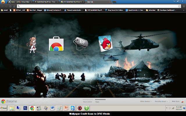 [VV] Battlefield Play4Free Theme  from Chrome web store to be run with OffiDocs Chromium online